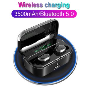 tws g6s wireless headphones 8d stereo bluetooth 5.0 earphone led display headset ipx7 waterproof earburd 3500mah case for iphone