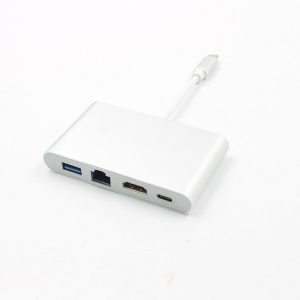 type c to hdmi & rj45 adapter converter ios macbook otg charging 3.0 hub usb-c splitter port adapter