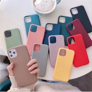 ultra slim candy colors phone case soft tpu cover for iphone 11 pro max xs max xr x 8 plus huawei mate 20