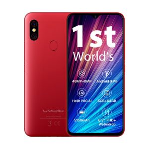 umidigi f1 play android 9.0 octa core 48mp camera 5150mah 6gb ram 64gb rom nfc 6.3" helio p60 global version dual 4g smartphone