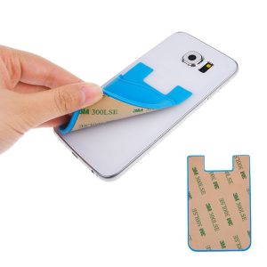 universal 3m sticky phone wallet card holder silicone smart wallet smart phone wallet iwallet for mobile phone silicone card holder