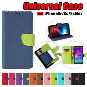 universal case pu leather flip wallet belt buckle universal cover case for 3.5-6.0 inch phone cases 6 size to choose