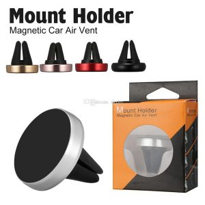 universal magnetic air mount car holder for iphone x phone station strong magnetic phone mounts for smartphone with retail box