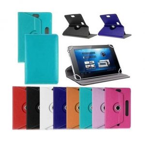 universal tablet pc case 360 degree rotating case pu leather stand cover 7 inch folding folio case for 7 inch tablet pc