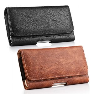 universal vintage pouch leather case waist bag magnetic horizontal phone cover for iphone x 8 7 samsung huawei phone belt holster clip