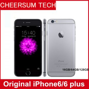 unlocked original apple iphone 6 plus without touch id 4g lte mobile phone 5.5" ios 1gb ram 1080p 8mp refurbished iphone6 cellphone