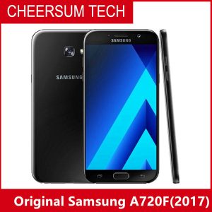 unlocked refurbished original samsung galaxy a7 a720f 2017 dual sim cell phone octa core 3gb/32gb 5.7 inch 16mp 4g lte dhl