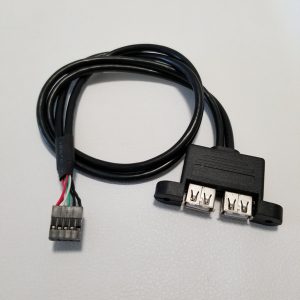 usb panel cable dupont 10pin to dual usb with screw hole data extension cable for pc chassis