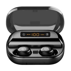 v11 tws bluetooth 5.0 headphone 4000mah led display wireless bluetooth earphones 9d stereo waterproof earbuds with microphone