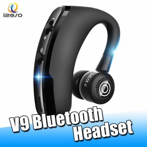 v9 wireless headphone csr 4.1 business stereo headset handsin-ear earbuds with mic voice control with retail packaging