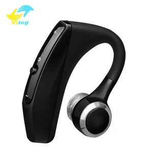 vitog bluetooth headset v12 wireless business handsoffice earphones headphones with mic voice control noise cancelling with package