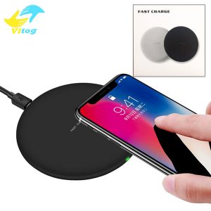 vitog ce certified 10w fast qi n5 wireless charger for samsung galaxy s10 s9 note 9 s10 usb charging pad