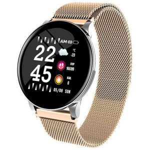 w8 smart watch waterproof men women blood pressure heart rate activity tracker pedometer sport fitness smart watches stainless steel strap