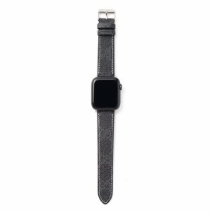 watch band strap for apple 38mm 40mm pu leather smart watches replacement with adapter connector for apple series 3 2 1