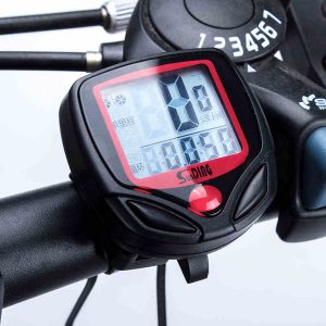 waterproof lcd digital bicycle computer odometer voltmeter mtb road bike speedometer accessories 14-functions bike computer