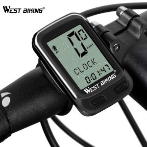 west biking upgraded version 5 language wireless satch mtb road bike speed sensor cycling odometer digital bicycle computer