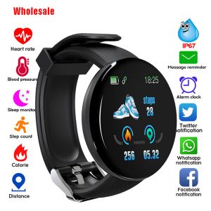 wholesale 2019 bluetooth smart watch men blood pressure round smartwatch women watch waterproof sport tracker whatsapp for android ios