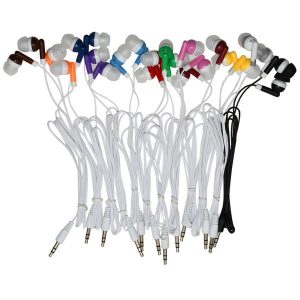 wholesale disposable earphones headphones low cost earbuds for theatre museum school library,l,hospital gift 12 colors