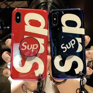 wholesale new designer phone case for iphone x/xs xr xsmax 6/6s 6p/6s p 7/8 7p/8p fashion brand phone case with airbag lanyard 2 color