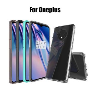 wholesale phone case for oneplus 7 pro transparent tpu anti-fall back cover for oneplus 6 7 pro 6t 7t