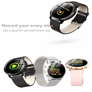 wholesale smart watches cf18 1.22 inch smart watch waterproof ip67 blood pressure monitoring metal starp multi sport modes smartwatch women