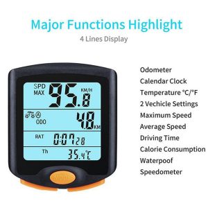 wireless bike computer speedometer odometer cycling mtb bike rainproof thermometer bicycle satch computer backlight