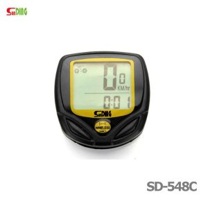 wireless bike mtb bicycle computer lcd digital odometer speedometer waterproof satch trip distance sunding black new arrival