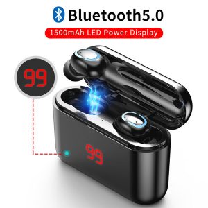 wireless bluetooth headphone upgraded version new hbq q32 led display tws true wireless earphone bluetooth 5.0 headset with mic mini earbuds