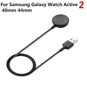 wireless charger for samsung galaxy watch active 2 40mm 44mm smart watch usb cable fast charging power charging dock portable charger