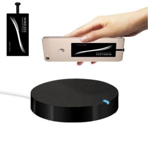 wireless charger stand fast charging pad + type - c charger sticker receiver for one plus 3 / 3t / 5