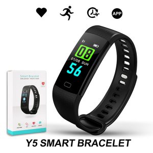 y5 smart bracelet wristband fitness tracker blood pressure monitor sport waterproof smart watch for iphone samsung with retail package