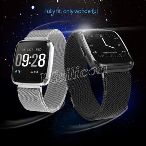 y7 smart bracelet with metal strap ip67 waterproof heart rate smart watchband fitness tracker blood pressure wristband