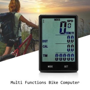 ys multi functions bike computer wired / wireless bicycle cycling computer speedometer odometer with backlight