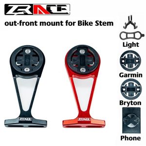 zrace bicycle computer mount for bike stem out front cellphone/torch mount holder compatible with igpsport garmin bryton