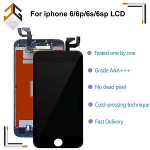 10pcs lcd display for iphone 6/6p/6s/6sp 4.7 lcd screen with digitizer replacement quality 3d touch white black