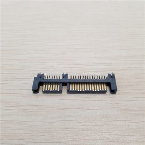 10pcs sata hard drive 90 degree interface smt connector 7pin + 15pin male socket 22pin pcb to h : 1.4mm