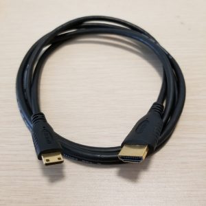 10pcs/lot hdmi type a adapter to mini hdmi male to male data extension cable black 1.5m