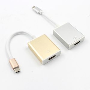 10pcs/lot metal usb 3.1 to hdmi type-c to hdmi hd cable adapter converter for macbook tablet tv