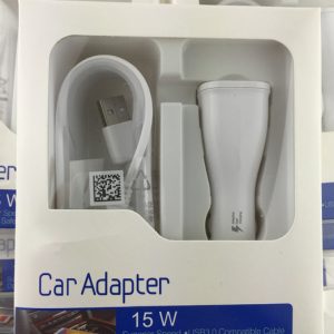 2 in 1 100% fast charging rapid car charger + 1.5m micro cable for for samsung s6 s7 note 4 with retail package box