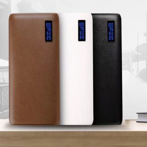 20000mah power bank 3usb external battery lether patten power banks charger for iphone 8 samsung s8 all phone universal ing