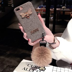 2018 new arrival tpu flannel case for iphone x 6/6s 6plus/6s plus 7/8 7plus/8plus wholesale fashion brand phone case 2 styles