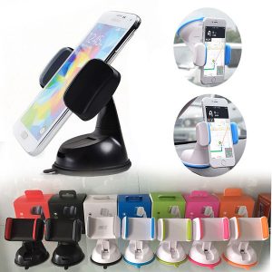 2018 new universal car mount phone holder 360° rotation car windshield dash board clip mounts adjustable mounts for gps iphone xs max