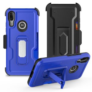 2019 hybrid shockproof phone case with card slot kickstand magnetic back clip cover for moto e6 plus lg x2 2019 iphone 11 pro samsung a90