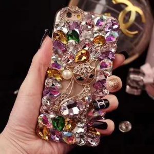 2019 new arrival phone case designer for samsung s8/s9/s8p/s9p/s10/s10p/s10e/note9 luxury rhinestone with little fox five colors wholesale