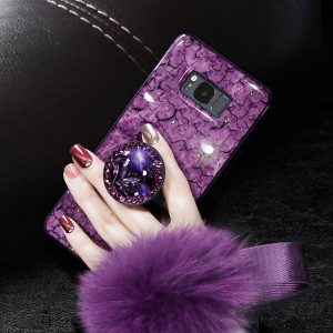 2019 new arrival samsung s10 phone case silicone protection personality models fashion plush all-inclusive anti-fall new marble