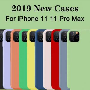 2019 new model original silicone case for apple iphone 6 7 8 plus x xr xs max back cover for iphone 11 pro max 2019 case with box