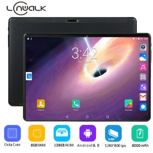 2020 10.1' tablets octa core 128gb rom google android 9.0 10 tablet pc 3g 4g lte fdd tdd wifi gps bluetooth phone computer