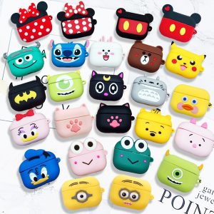 30 cute cartoon patterns earphone bags for apple airpods pro soft silicon case for airpods pro headset tpu protective cover accessories