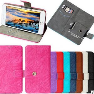 360 degree universal wallet pu flip leather with credit card slots case for 4.0 to 6.0inch 4 size cellmobile phone case