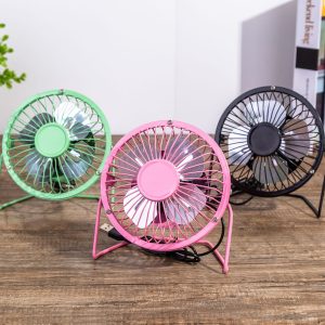 4 inch metal usb mini fan small color fan wrought iron computer fan